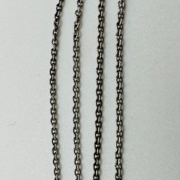 Sterling Silver Adjustable Cable Link Chain, 1.65 G.