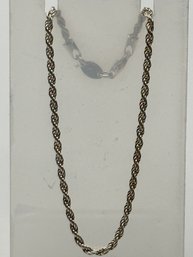 DYADEMA- Italy Sterling, Silver Rope Chain Bracelet, 2.71 G.
