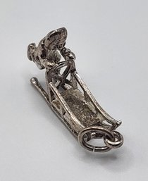 Sterling Dog Sled Charm 2.1g