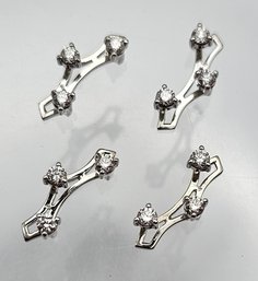 Jabel Diamond 18K White Gold Set Of Four Slider Charms 3.75 G