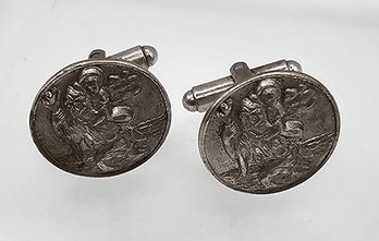 Creed Sterling Silver Religious Cufflinks 11.9 G