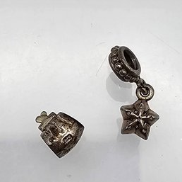 Sterling Silver Lot Purse Star Charms 3 G