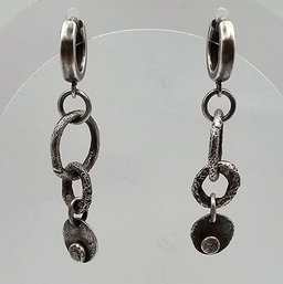 Sterling Silver Dangle Earrings 6.4 G