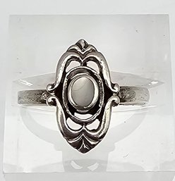 Mother Of Pearl Sterling Silver Ring Size 5.5 3.2 G