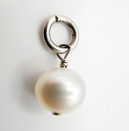 Sterling Single Pearl Pendant 1g