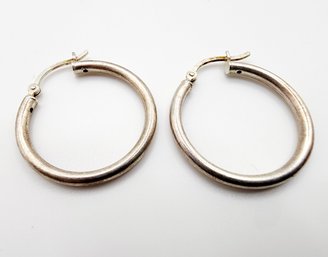 Sterling Hoop Earrings 3.1g