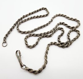 Sterling Twisted Rope Necklace 12g