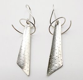 Sterling Spiral Threader Earrings 2.6g