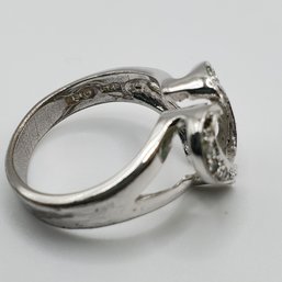 Sterling Silver Heart Ring_4.40g_Size 6.5