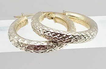 HAN Sterling Silver Hoop Earrings 2.3 G