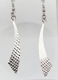 Sterling Silver Drop Dangle Earrings 1.9 G