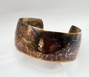 Danecraft Gold Over Sterling Silver Cuff Bracelet 24.5 G