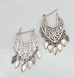 CL Sterling Silver Dangle Earrings 7.7 G