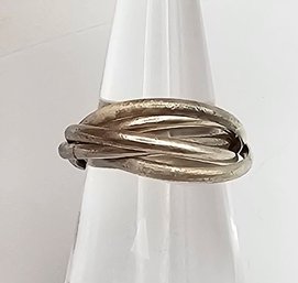 Sterling Silver Infinity Ring Size 6 4.8 G