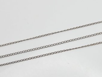 Sterling Silver Cable Chain Necklace 0.9 G