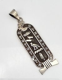 Sterling Silver Egyptian Revival Pendant 4 G