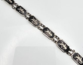 Siam Sterling Silver Bracelet 6.9 G