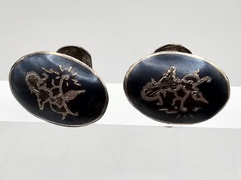 Siam Sterling Silver Cufflinks 8.8 G