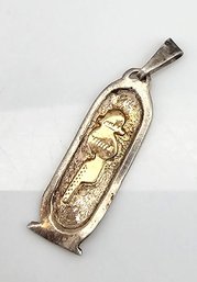 Sterling Silver Egyptian Revival Pendant 1.6 G