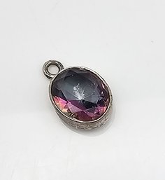 Mystic Topaz Sterling Silver Pendant 1.5 G