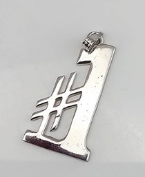 Sterling Silver #1 Pendant 4.2 G