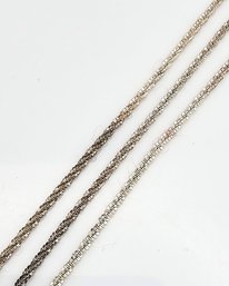 Sterling Silver Rope Chain Necklace 4.5 G