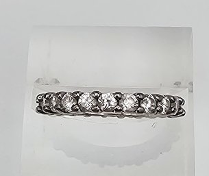 Ross Simons Cubic Zirconia Sterling Silver Cocktail Ring Size 4.75 2.1 G