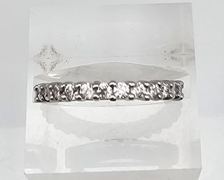 Ross Simons Cubic Zirconia Sterling Silver Cocktail Ring Size 5 2 G