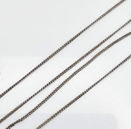 SU Sterling Silver Curb Chain Necklace 1.5 G