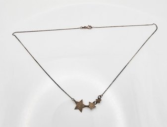 Sterling Silver Star Necklace 2 G