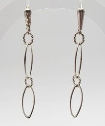 Sterling Silver Drop Dangle Earrings 3 G