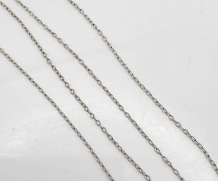 MWS Sterling Silver Cable Chain Necklace 0.8 G
