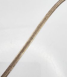 Sterling Silver Herringbone Bracelet 2.7 G