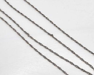 Sterling Silver Cable Chain Necklace 0.8 G