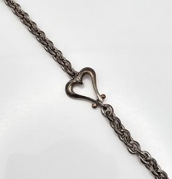 BGE  Sterling Silver Heart Bracelet 13.5 G