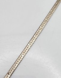 Sterling Silver Herringbone Bracelet 3.3 G