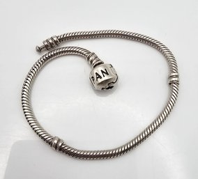 Pandora Sterling Silver Charm Bracelet 14.1 G