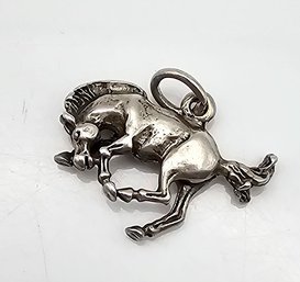 Sterling Silver Mustang Horse Pendant 2.5 G