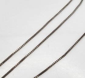 Ross Simons Sterling Silver Box Chain Necklace 2.2 G