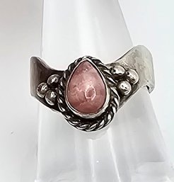 Picto Signed Native Rhodochrosite Ring Size 8 6 G