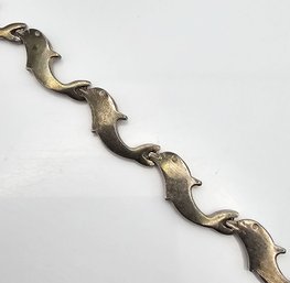 Sterling Silver Dolphin Bracelet 17.5 G