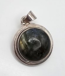 Labradorite Sterling Silver Pendant 11.3 G