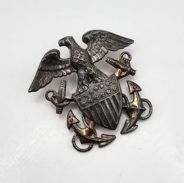 10K Gold Filled Over Sterling Silver Military Pin 7 G