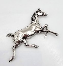 BEAU Sterling Silver Horse Brooch 4.1 G