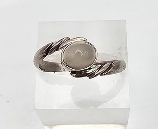 Quartz Sterling Silver Cocktail Ring Size 11 2.7 G