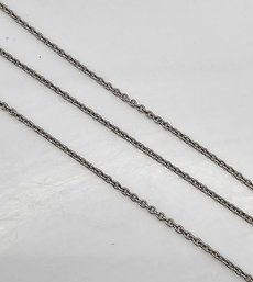 Signed Sterling Silver Cable Chain Necklace 1.4 G