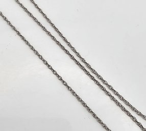 Signed Sterling Silver Cable Chain Necklace 1 G