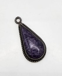 Glass Sterling Silver Pendant 3.2 G