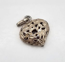 Sterling Silver Heart Pendant 2.7 G