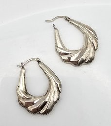 Sterling Silver Hoop Earrings 4 G
